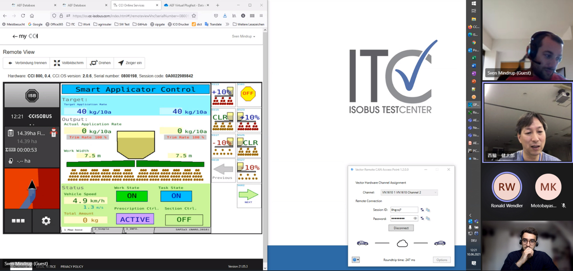 Virtual Plugfest Remote Testing of Section Control - Terminal Screen Mirroring