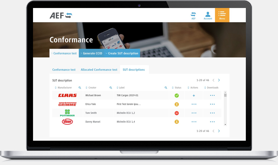 AEF ISOBUS Conformance Test