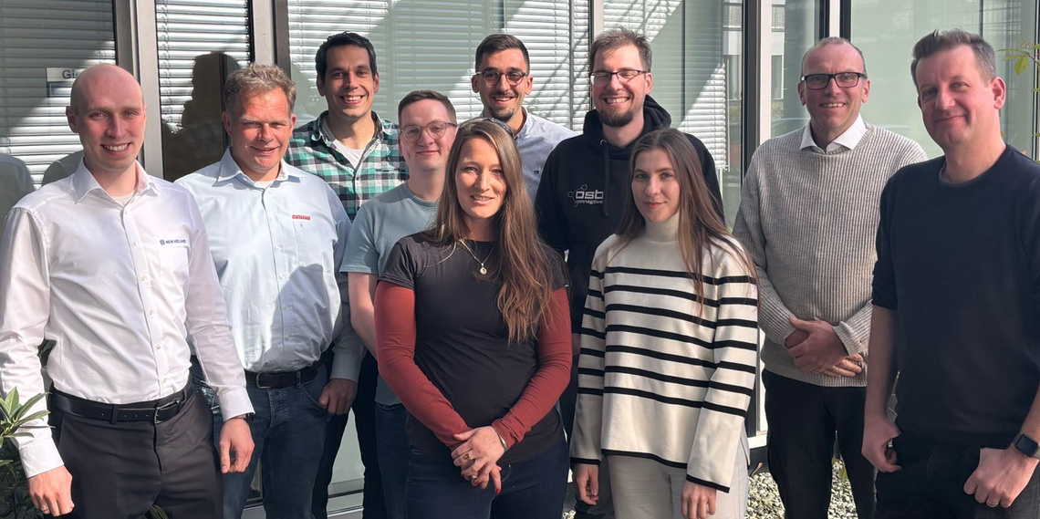 Newly formed project team "Tramline Control" at their Kick-Off Meeting in Frankfurt, 9th April